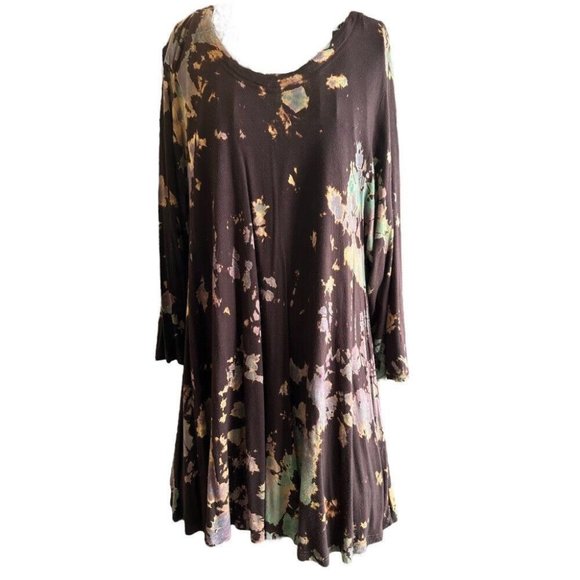 Completo Lino by Arthurio 3/4 sleeve print tunic blouse top shirt SIZE MEDIUM - Picture 1 of 2